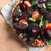 Clonakilty Blackpudding Tart With Roasted Beetroot And Goats Cheese